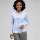 Rib Trim V-Neck Cardigan, , small