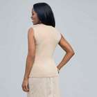 Sleeveless Twist Front Knit Top., , small