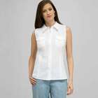 Sleeveless Button Down Blouse., , small